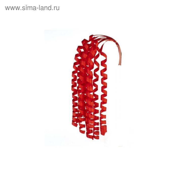 Шпон декоративный, завитки, красные 1.8*75 см, набор 10 шт - Фото 1