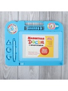 Доска магнитная со счётами и часиками, чёрная крошка, цвета МИКС - Фото 2