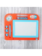 Доска магнитная со счётами и часиками, чёрная крошка, цвета МИКС - Фото 6