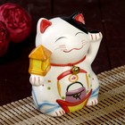 Сувенир кот копилка керамика "Манэки-нэко" 14х13х10 МИКС - Фото 2