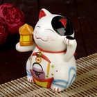 Сувенир кот копилка керамика "Манэки-нэко" 14х13х10 МИКС - Фото 3