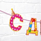 Гирлянда на ленте «С Днём Рождения!», девочке, длина 250 см - Фото 6