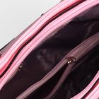 Сумка женская на молнии, отдел с перегородкой, 2 наружных кармана, цвет розовый - Фото 5