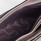 Сумка женская на молнии, 2 отдела, наружный карман, цвет серый - Фото 5