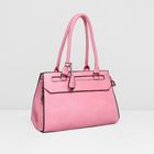 Сумка женская на молнии, отдел с перегородкой, наружный карман, цвет розовый - Фото 1