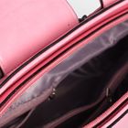 Сумка женская на молнии, отдел с перегородкой, наружный карман, цвет розовый - Фото 5