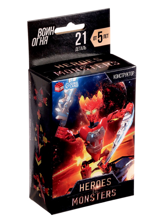 Конструктор-робот «Воин Огня», 19 деталей - фото 51885919