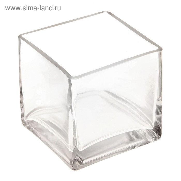 ваза стекло d-10 квадрат 10 см - Фото 1