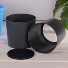 Набор для рассады: стаканы по 400 мл (8 шт.), поддон 40 × 20 см, чёрно-голубой - Фото 3