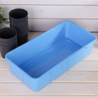 Набор для рассады: стаканы по 400 мл (8 шт.), поддон 40 × 20 см, чёрно-голубой - Фото 4