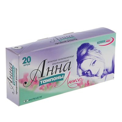 Тампоны «Анна» Lux средний размер, 20 шт