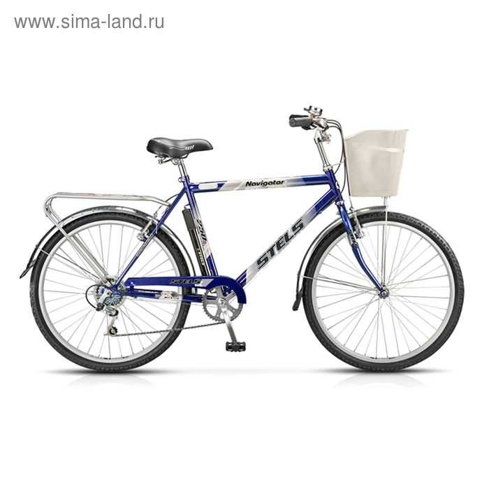 Велосипед 26" Stels Navigator-250 Gent, 2015, цвет синий/серебристый, размер 20,5"