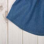 Платье для девочки, рост 98 см, цвет синий - Фото 6