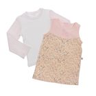 Комплект для девочки (футболка+платье без рукавов), рост 104 (60) см, цвет белый/розовый - Фото 1