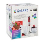 Блендер Galaxy GL 2121, погружной, 800 Вт, 0.5 л, 2 скорости, красный - Фото 11