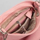 Сумка женская, отдел с перегородкой, наружный карман, регулируемый ремень, цвет белый/розовый - Фото 5