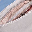 Сумка женская, 1 отдел с перегородкой, наружный карман, регулируемый ремень, цвет серый/голубой - Фото 5