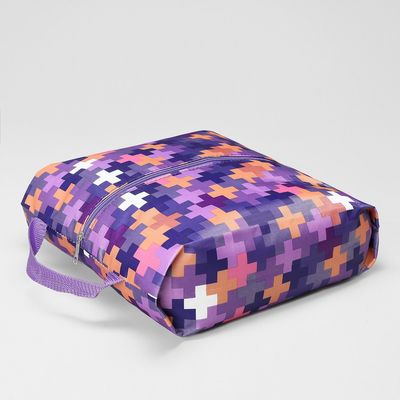 Сумка для обуви на молнии, 1 отдел, разноцветный