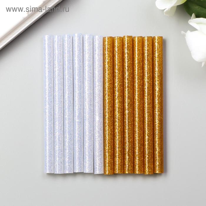 Клеевые стержни для клеевого пистолета «Золото и серебро», 7 мм×10 см (набор 12 шт.) - Фото 1