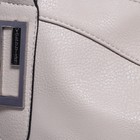 Сумка женская на молнии, 1 отдел с перегородкой, наружный карман, цвет серый - Фото 4