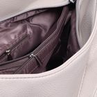 Сумка женская на молнии, 1 отдел с перегородкой, наружный карман, цвет серый - Фото 5