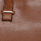 Сумка женская на молнии, отдел с перегородкой, наружный карман, цвет коричневый - Фото 4