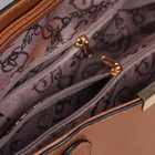 Сумка женская на молнии, отдел с перегородкой, наружный карман, цвет коричневый - Фото 5