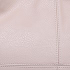 Сумка женская на молнии, отдел с перегородкой, наружный карман, цвет бежевый - Фото 4