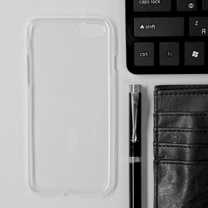 Чехол Luazon для iPhone 7/8/SE (2020), силиконовый,  прозрачный - Фото 1