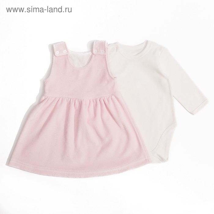 Комплект для девочки, рост 68 см, цвет розовый К-69-05_М - Фото 1