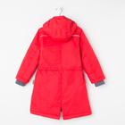 Парка (куртка) утепленная MOONI 70004 красный, рост 134 см - Фото 3