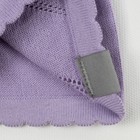 Шапка вязаная для девочки "DORIS", размер М (2-6 лет), цвет светло-лиловый - Фото 3
