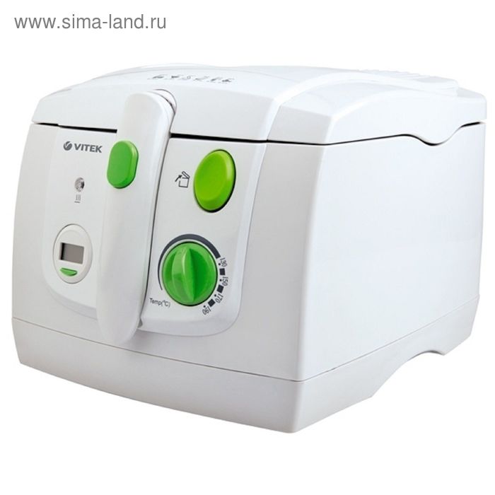 Фритюрница Vitek VT-1537 W, 2000 Вт, 2.5 л, до 1 кг, съемная чаша легко моется - Фото 1