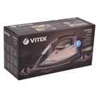 Утюг Vitek VT-1229 CL, 2700 Вт, керамическая подошва, вертикальное отпаривание,, коричневый - Фото 2