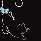 Майка для девочки "Багира", рост 122 см (62), цвет чёрный, принт кот ДНМ973804 - Фото 3