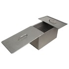 Коптильня трёхъярусная, с поддоном, толщина 1 мм, 50х27х27 см - фото 27042273