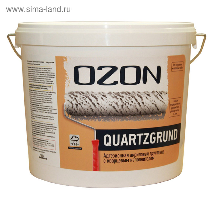 Кварц-грунт OZON Quartzgrund ВД-АК 032М акриловая 15 кг - Фото 1