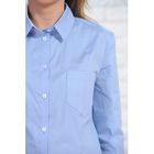 Рубашка женская 8009а цвет голубой, р-р 52, рост 164 см - Фото 4