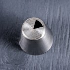 Насадка кондитерская «Треугольник», d=3,7 см, выход 0,9×1 см, нержавеющая сталь - Фото 2