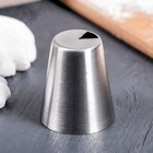 Насадка кондитерская «Треугольник зубчики», d=3,7 см, выход 0,9×1 см, нержавеющая сталь - Фото 1