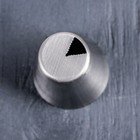 Насадка кондитерская «Треугольник зубчики», d=3,7 см, выход 0,9×1 см, нержавеющая сталь - Фото 2