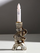 Фигурка-подсвечник на 1 свечу зеркальные вставки «Индийский слон на камне», 12.5×6.5×3 см - Фото 1