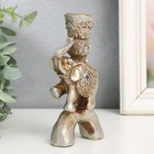 Фигурка-подсвечник на 1 свечу зеркальные вставки «Индийский слон на камне», 12.5×6.5×3 см - Фото 5