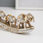 Сувенир полистоун стразы "Караван из семи слонов" 9х32,5х3,5 см - Фото 5