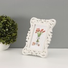 Фоторамка для фото 10×15 см «Завитки», пластик, белая, 22.5×17 см - Фото 2