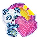 Алмазная мозаика наклейка для детей «Мишка», 10×10 см Набор для творчества - Фото 2