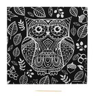 Гравюра «Совушка» с металлическим эффектом серебра, 18,5 х 18,5 см - Фото 2