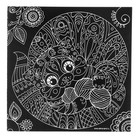 Гравюра «Котик» с металлическим эффектом «серебро», 18,5 х 18,5 см - Фото 2