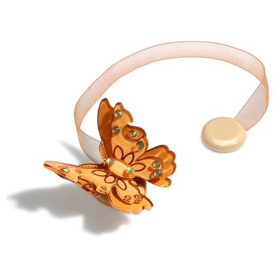 Подхват для штор «Бабочка красавица», 5 × 5 см, цвет «кофейный»