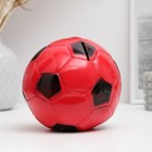 Копилка "Мяч" красно-черный, 14х14х13см - Фото 2